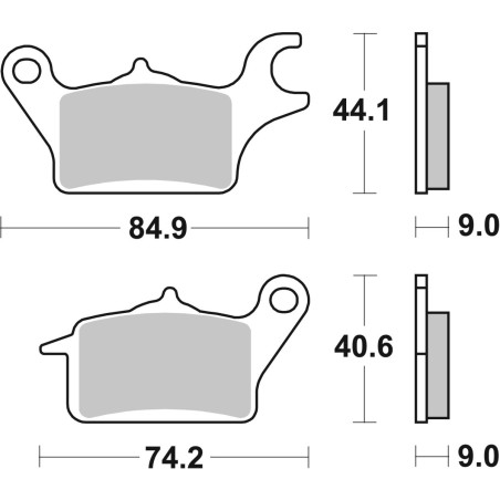 BRAKE PAD CAR/CER SCOOT