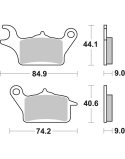 BRAKE PAD CAR/CER SCOOT