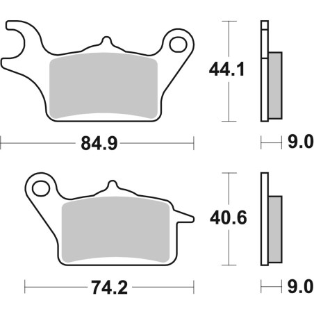 BRAKE PAD CAR/CER SCOOT