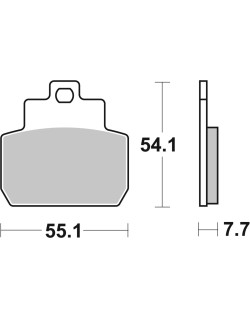 BRAKE PAD CAR/CER SCOOT