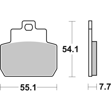 BRAKE PAD CAR/CER SCOOT