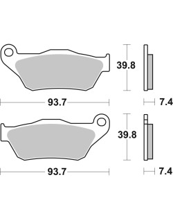 BRAKE PAD CAR/CER SCOOT