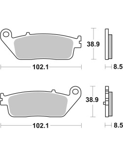 BRAKE PAD CAR/CER SCOOT
