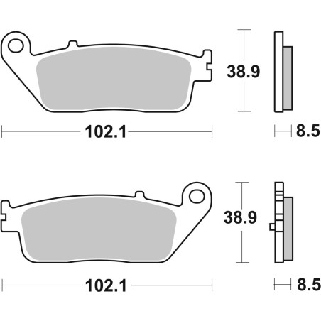 BRAKE PAD CAR/CER SCOOT
