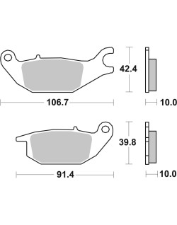 BRAKE PAD CAR/CER SCOOT
