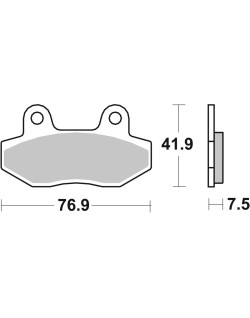 BRAKE PAD CAR/CER SCOOT