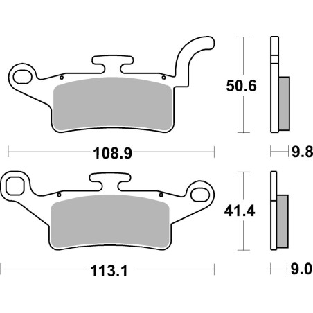 BRAKE PAD CAR/CER SCOOT