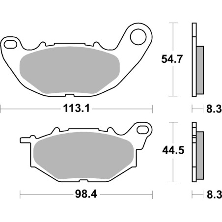 BRAKE PAD CAR/CER SCOOT