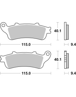 BRAKE PAD CAR/CER SCOOT