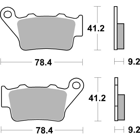 BRAKE PAD CAR/CER