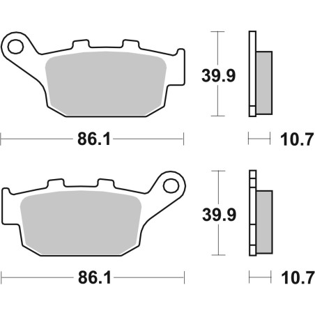 BRAKE PAD CAR/CER SCOOT