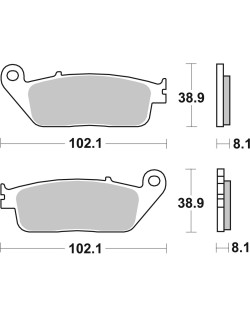 BRAKE PAD CAR/CER SCOOT