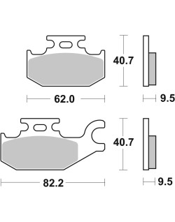 BRAKE PAD CAR/CER SCOOT
