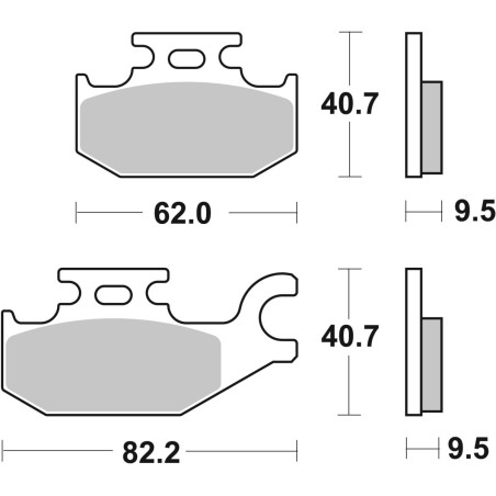 BRAKE PAD CAR/CER SCOOT