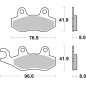 BRAKE PAD CAR/CER SCOOT