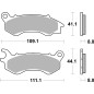 BRAKE PAD CAR/CER SCOOT