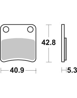 BRAKE PAD CAR/CER SCOOT