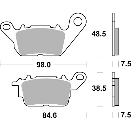 BRAKE PAD CAR/CER SCOOT