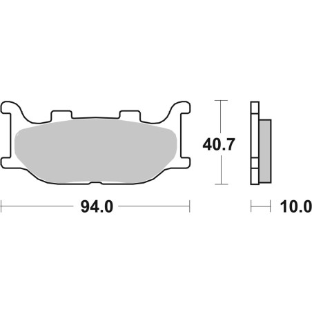 BRAKE PAD CAR/CER SCOOT