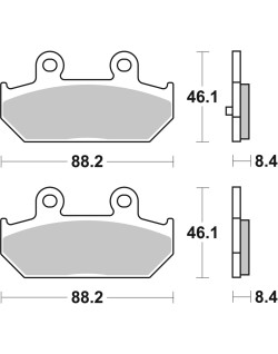 BRAKE PAD CAR/CER SCOOT