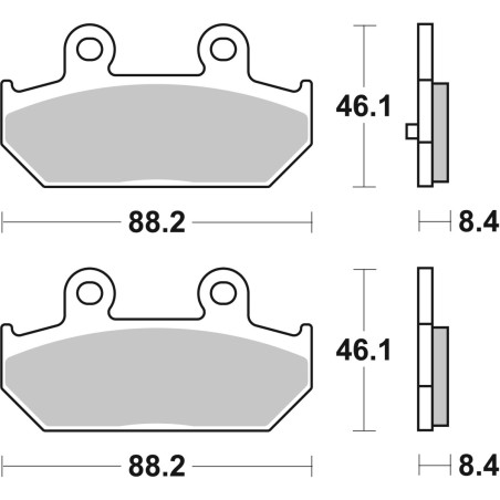 BRAKE PAD CAR/CER SCOOT