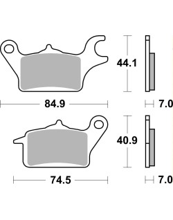 BRAKE PAD CAR/CER SCOOT
