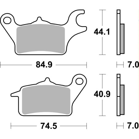 BRAKE PAD CAR/CER SCOOT