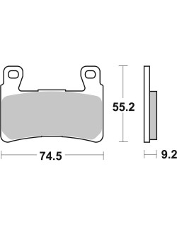 BRAKE PAD CAR/CER