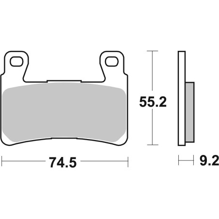 BRAKE PAD CAR/CER