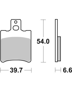 BRAKE PAD CAR/CER SCOOT