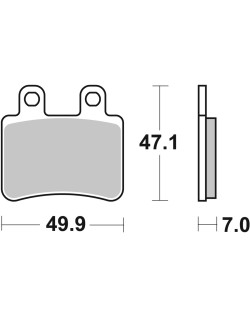 BRAKE PAD CAR/CER SCOOT
