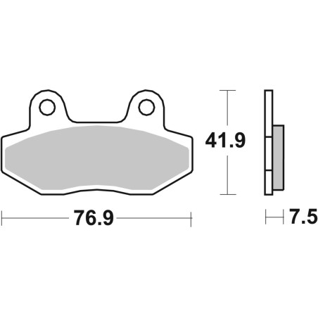 BRAKE PAD CAR/CER SCOOT