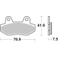 BRAKE PAD CAR/CER SCOOT