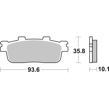 BRAKE PAD CAR/CER SCOOT