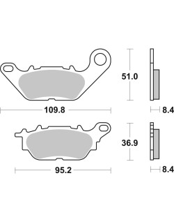 BRAKE PAD CAR/CER SCOOT