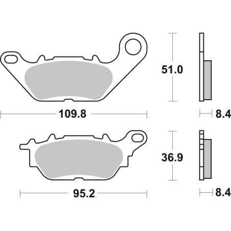 BRAKE PAD CAR/CER SCOOT