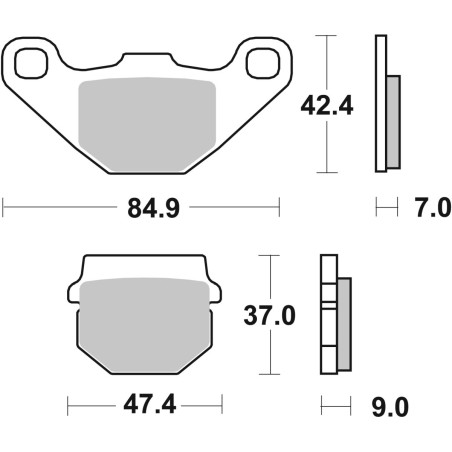 BRAKE PAD CAR/CER SCOOT