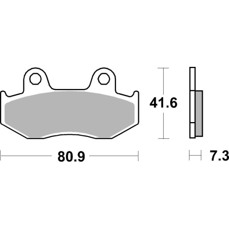 BRAKE PAD CAR/CER SCOOT