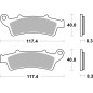 BRAKE PAD CAR/CER SCOOT
