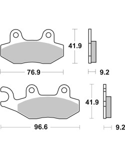 BRAKE PAD CAR/CER SCOOT