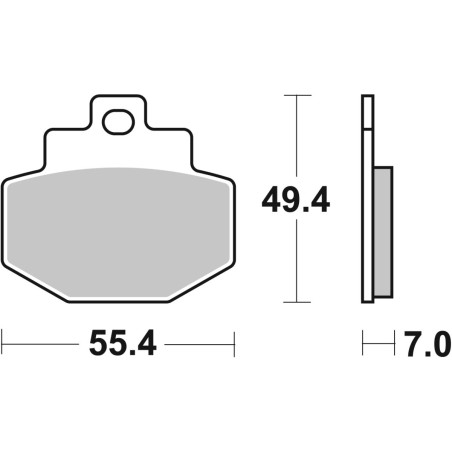 BRAKE PAD CAR/CER SCOOT