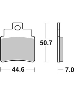 BRAKE PAD CAR/CER SCOOT