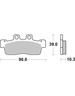 BRAKE PAD CAR/CER SCOOT