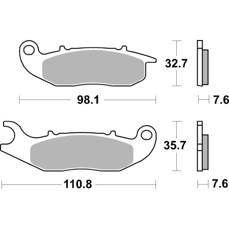 BRAKE PAD CAR/CER SCOOT