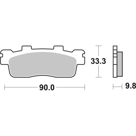 BRAKE PAD CAR/CER SCOOT