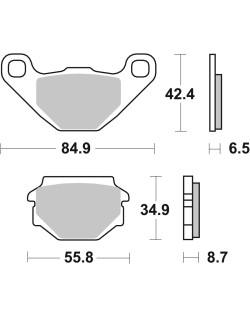 BRAKE PAD CAR/CER SCOOT