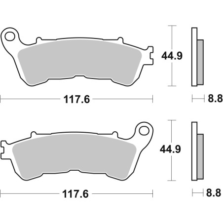 BRAKE PAD CAR/CER SCOOT