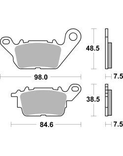 BRAKE PAD CAR/CER SCOOT