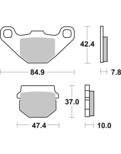 BRAKE PAD CAR/CER SCOOT
