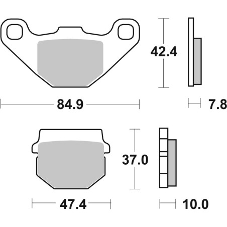 BRAKE PAD CAR/CER SCOOT